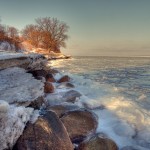 Black Sea freezes in Romania’s Constanta harbor