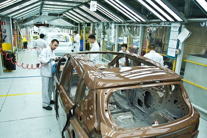 Ford B-Max in factory