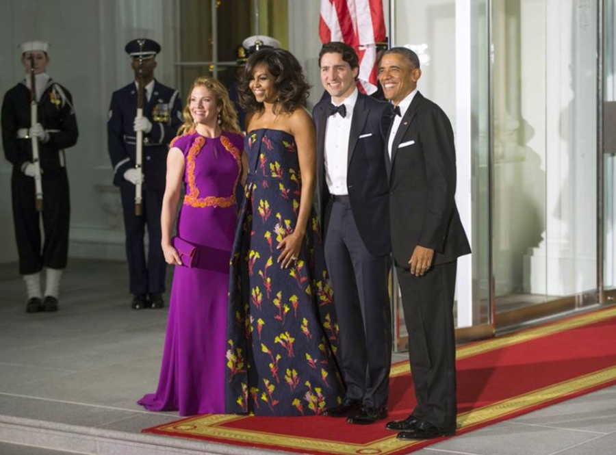 Canadian Prime Minister's wife wears Romanian designer's dress
