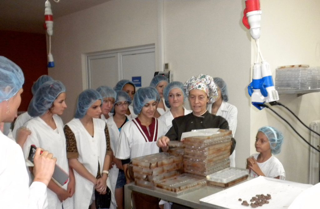 Marie Carels in her factory