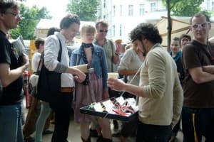 Recycled carton glasses made by Romanian trigger fashion frenzy in Berlin