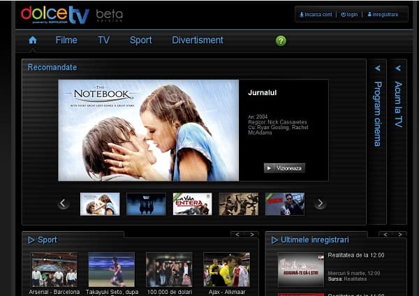 Romtelecom launches Dolce TV online platform for movies, live web TV and recorded shows