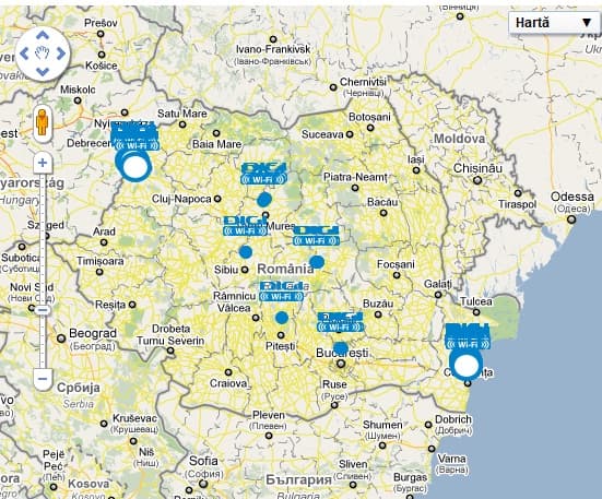 RCS & RDS opens free Wi-Fi hotspots in Romania for its clients. Check out locations
