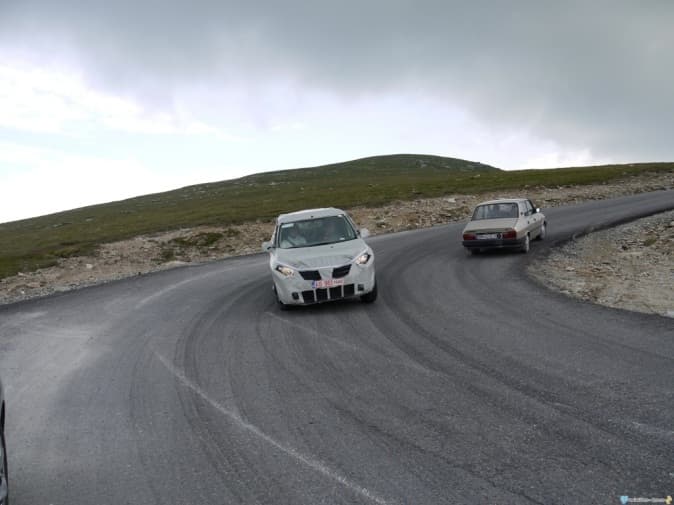 Dacia does undercover Popster model test drive on Romanian Transalpina road