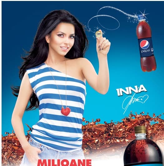 Pepsi chooses Inna to be image of promotional campaign in Romania