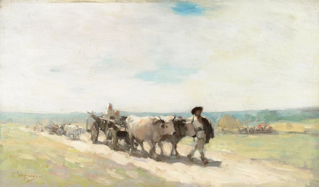 Romanian painter Grigorescu's Bull Cart to be auctioned in New York