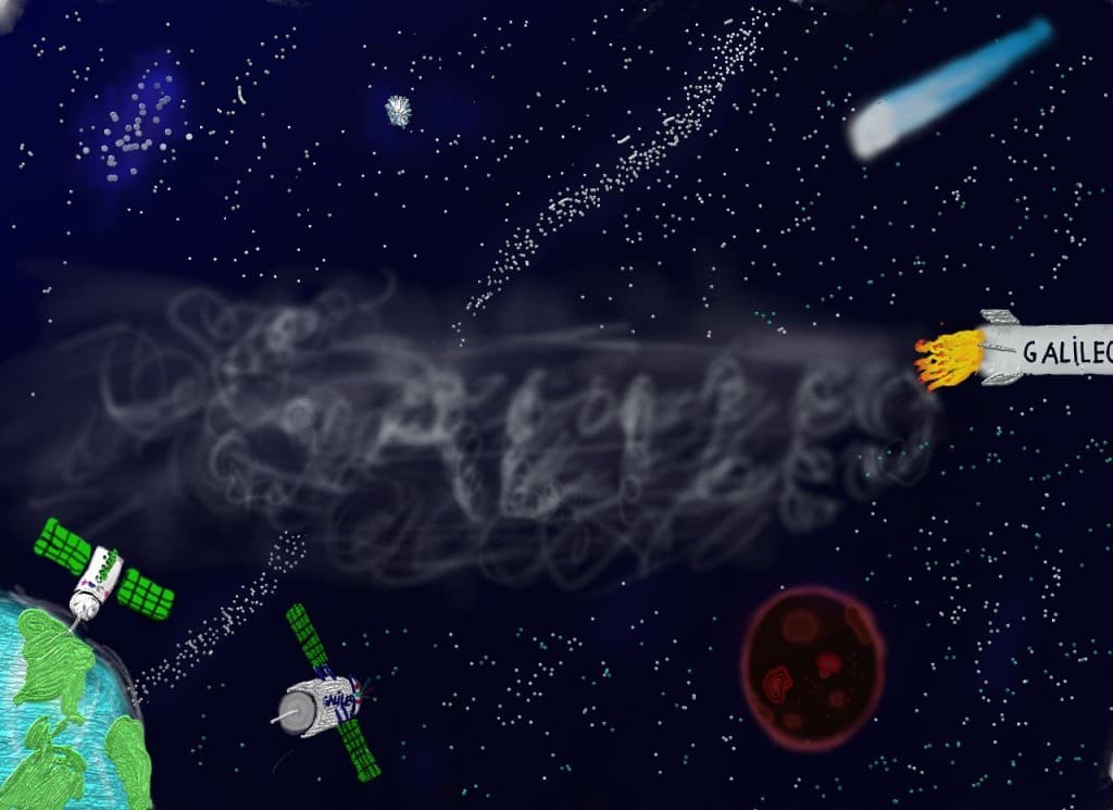 Talented Romanian Irina's art stamps her name on a satellite in space