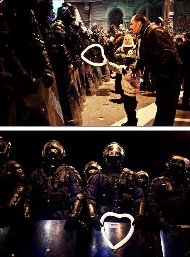 Romanian anti-austerity protests feature in collection of world's most powerful photos