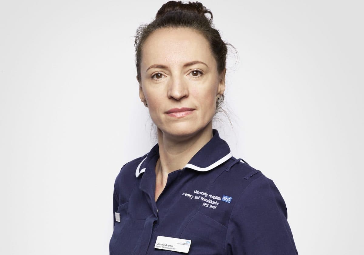 Romanian midwife becomes one of the images of the UK’s National Health Service