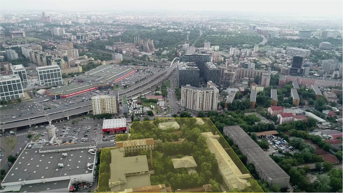 (P) Investment opportunity: the best land available in Bucharest, 6 ha in the Grozăvești area, suitable for the development of mixed projects
