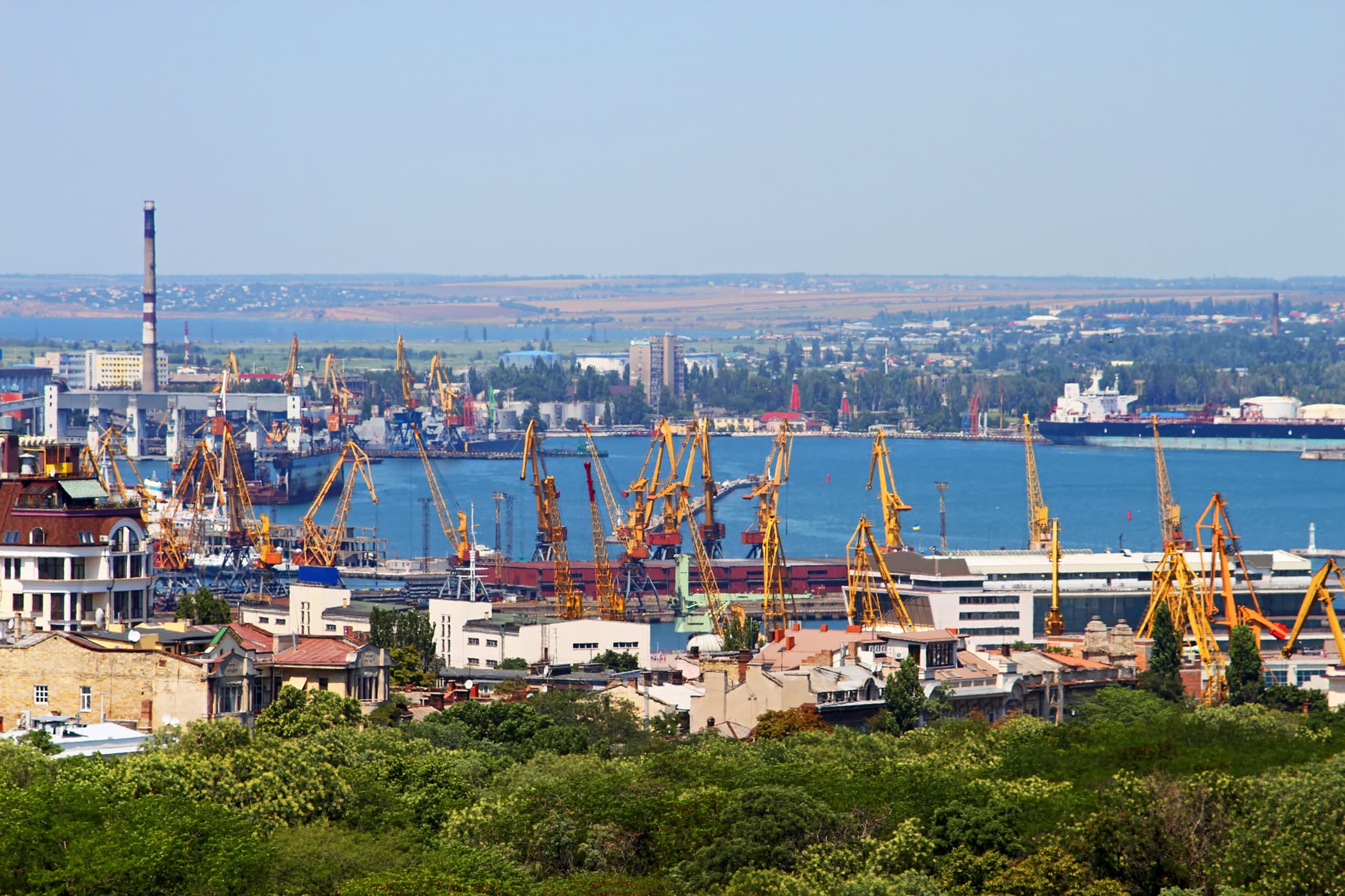 Roughly half of Ukrainian grain exports transited Romania