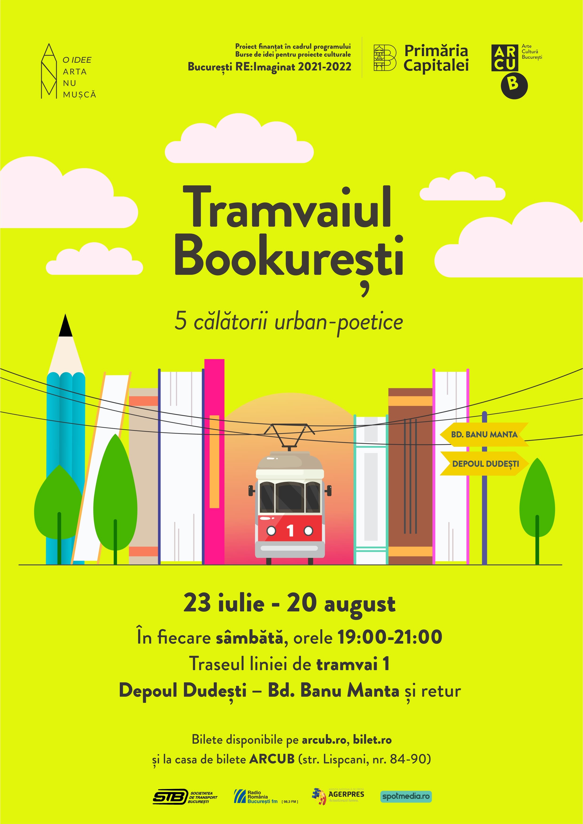The "Bookarest Tram" offers a unique ride through Bucharest