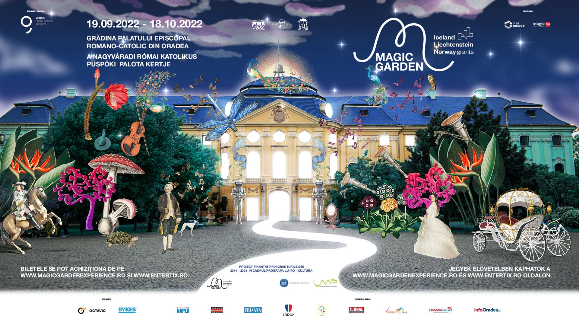 Magic Garden opens the gates of the Baroque Palace of Oradea, inviting you into a world of fantasy