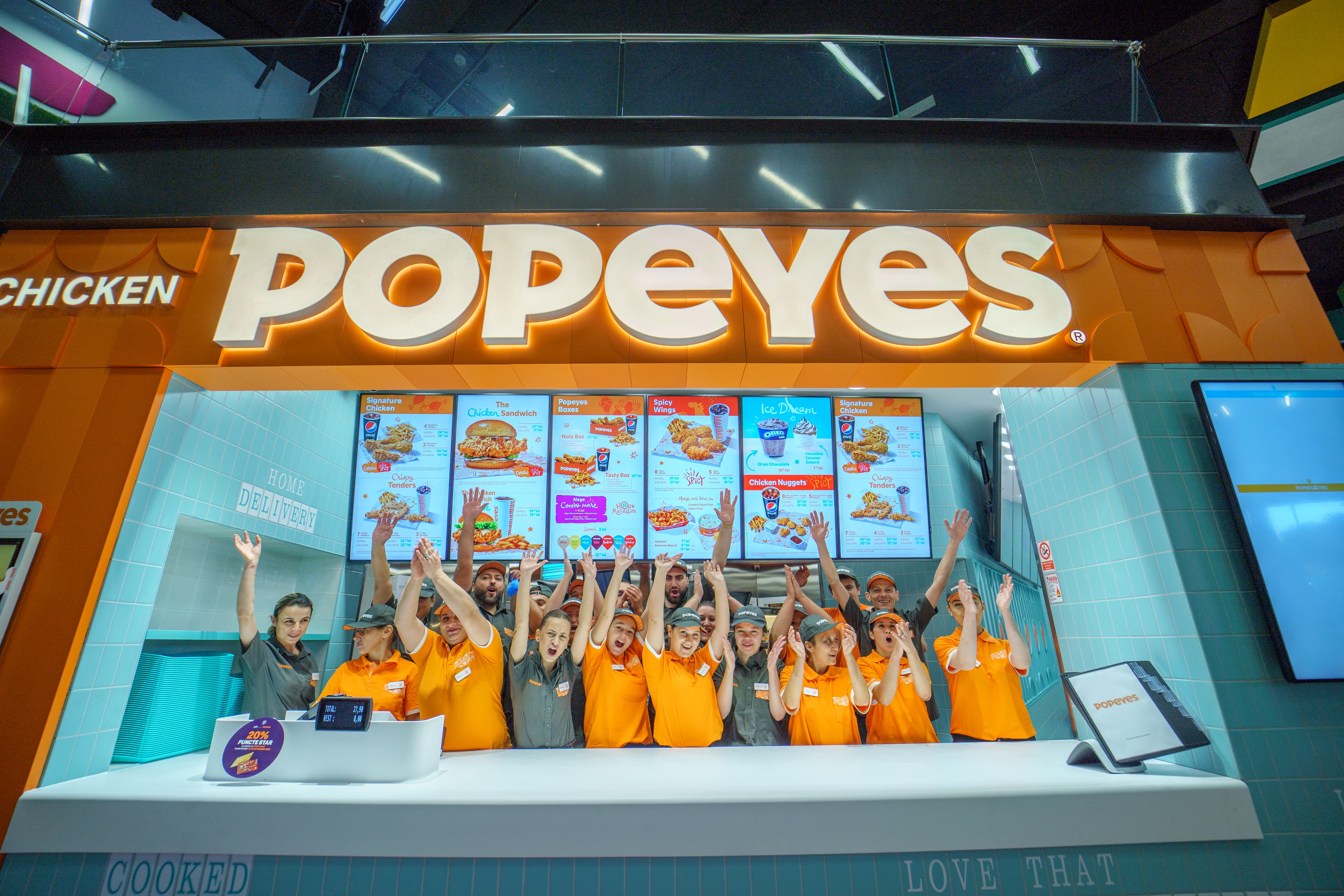 Popeyes Romania opens first drive-thru restaurant