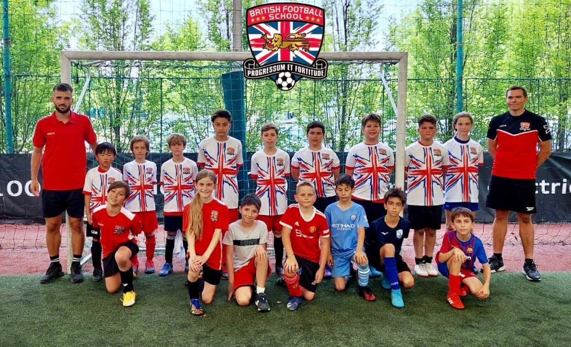 British Football School welcomes families with children aged 3-14 who want to play football and develop new skills in a team-oriented setting