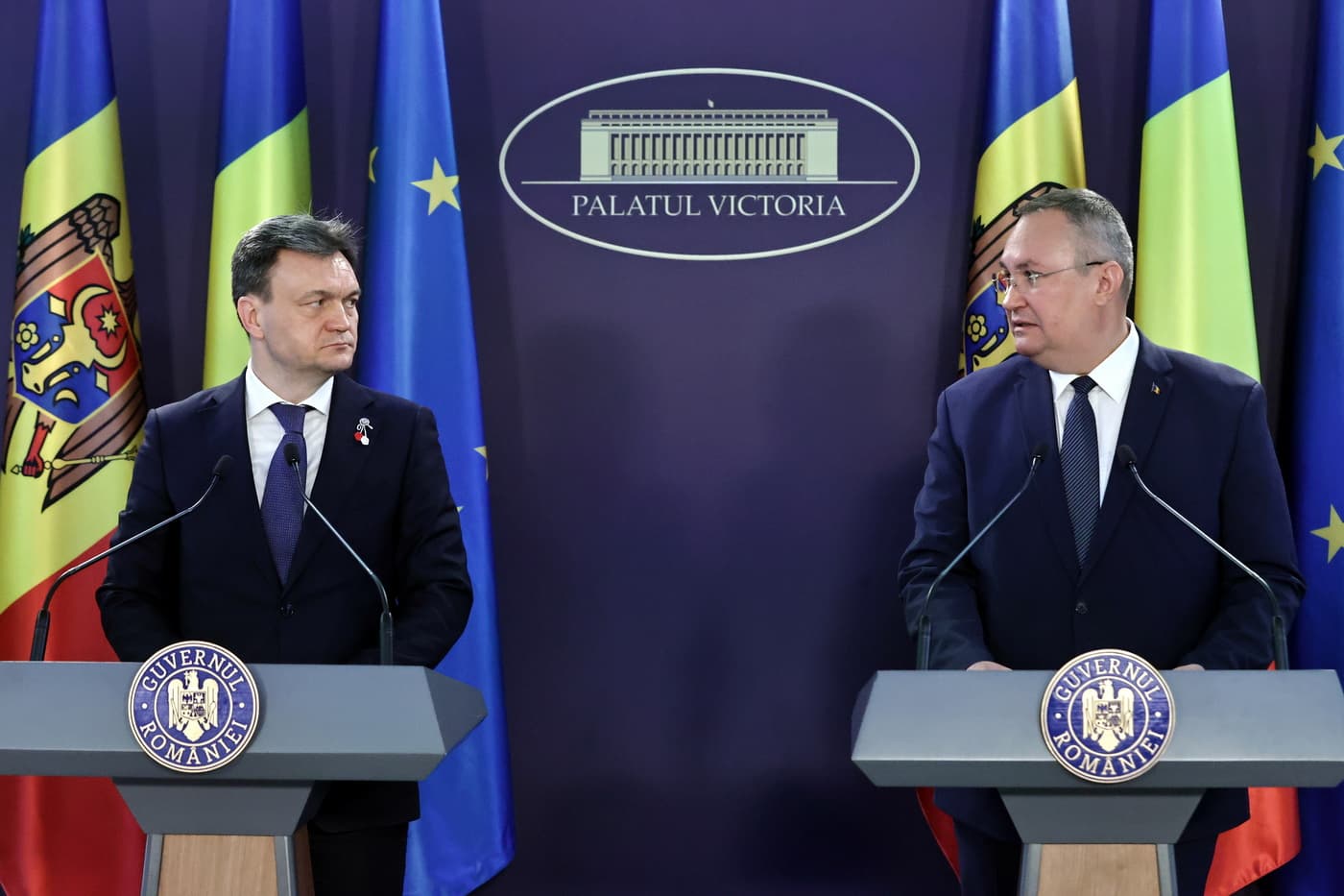 PM Nicolae Ciucă greets Moldovan Prime Minister in Bucharest, reassuring firm support ahead of political tensions
