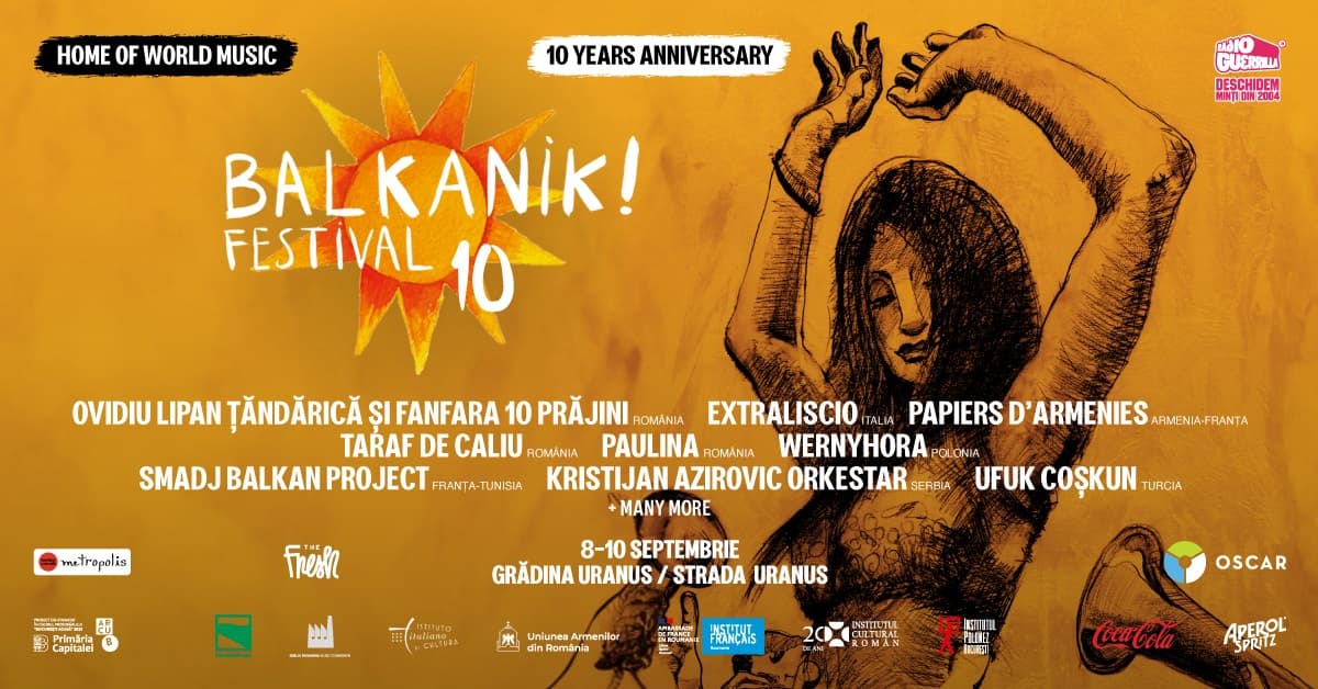 Balkanik Festival to take place in Bucharest in September
