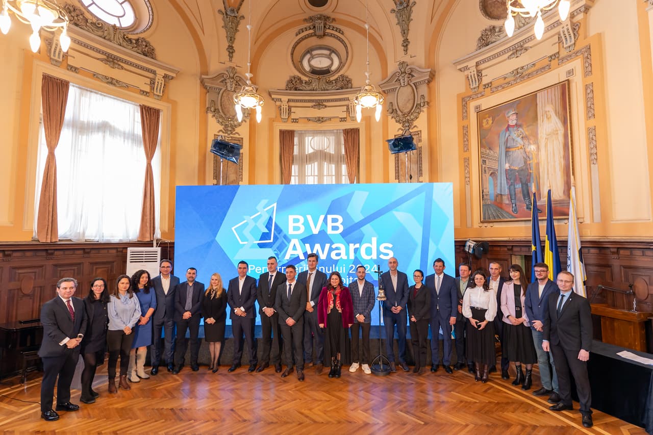 Bucharest Stock Exchange awards best performers of 2024 at BVB Awards ceremony