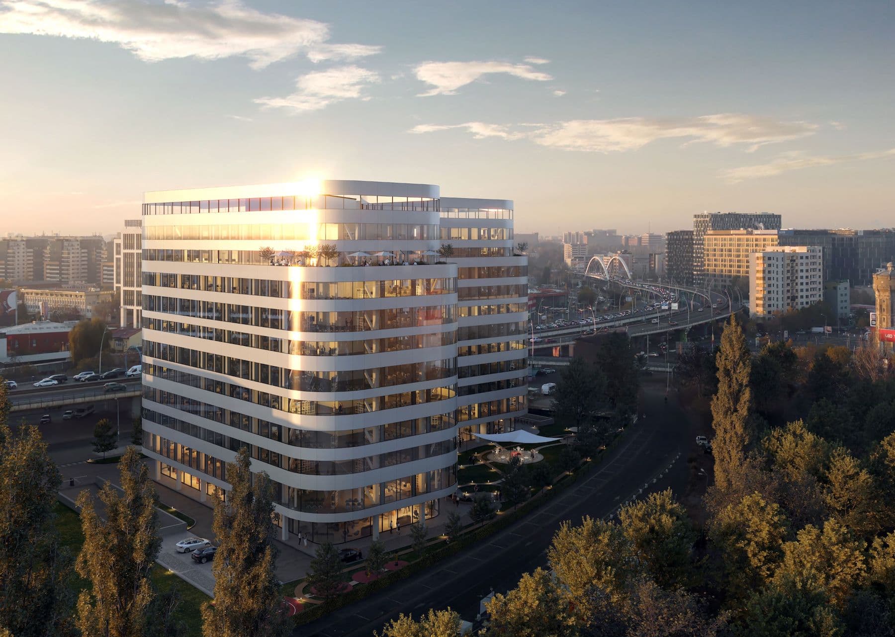 PPF Real Estate reaches zero level in the construction of ARC, the first office building in Bucharest, explicitly designed for people’s comfort and needs