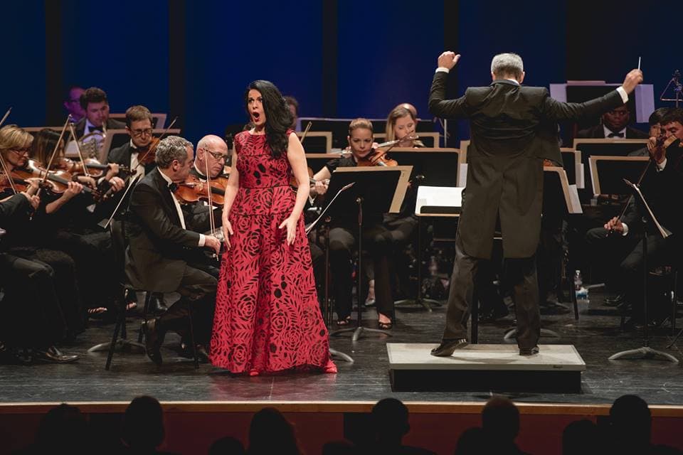 Superstar Romanian soprano Angela Gheorghiu performs at Bucharest Days celebration