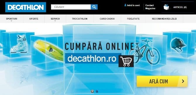 Decathlon opens online store in Romania