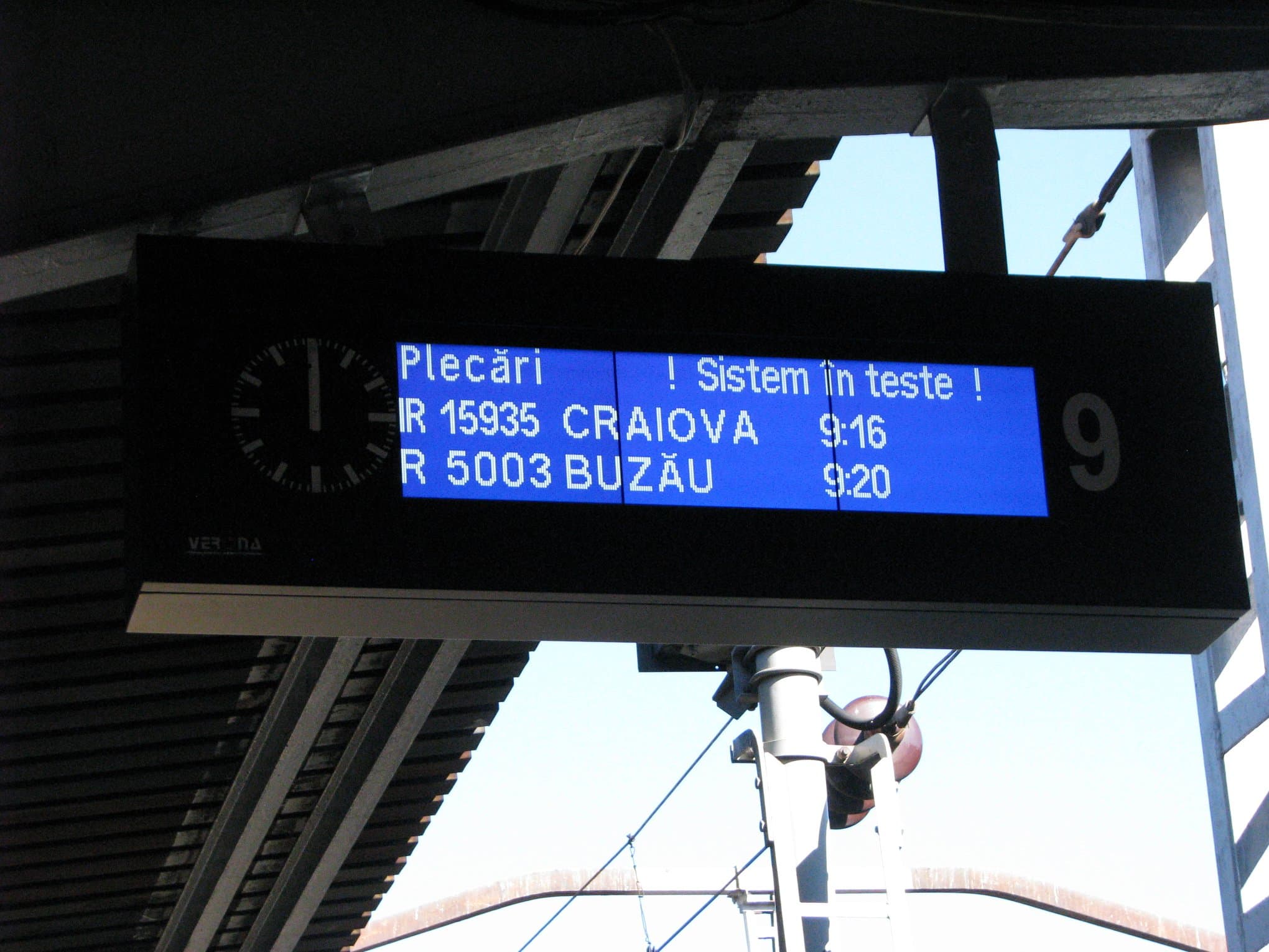 New passenger information system at Bucharest’s main train station