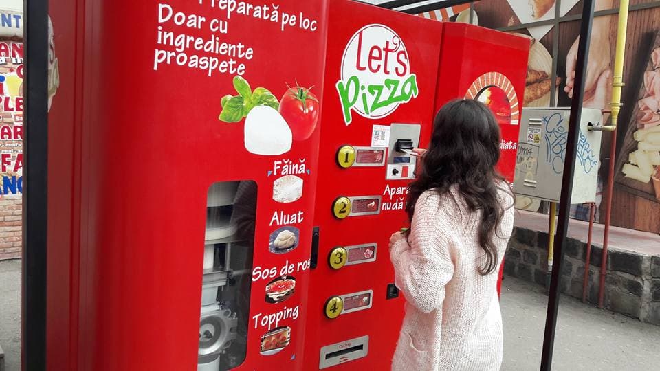 Pizza vending machine installed in Western Romania city