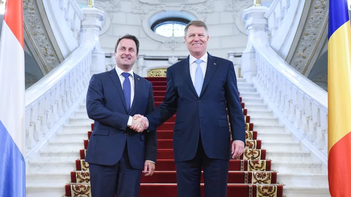 Romanian President meets Luxembourg Prime Minister in Bucharest