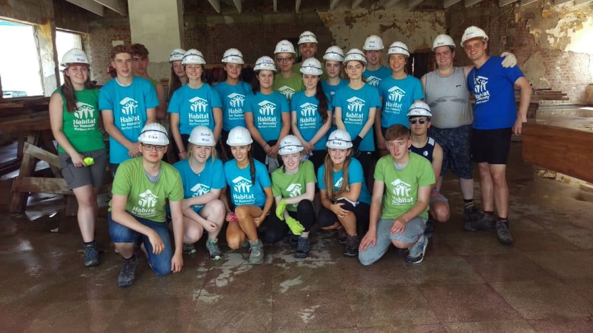 Northern Irish high school students build social housing in Romania