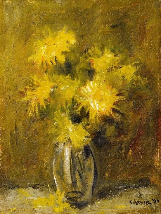 Flowers painting by Adrian Ghenie to be auctioned in Bucharest this week