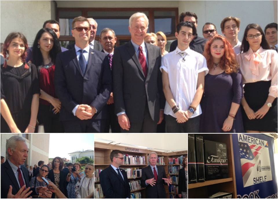 U.S. Embassy inaugurates seventh American Shelf at library in eastern Romania