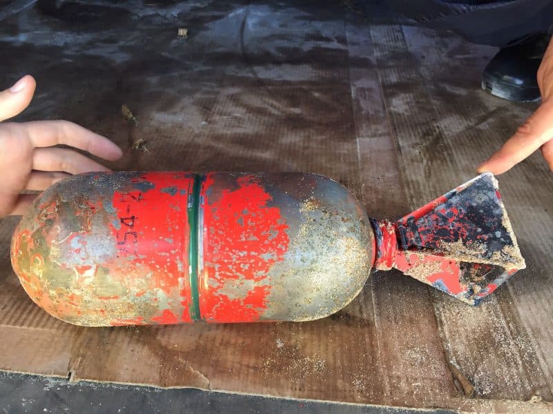Aviation bomb found on Romanian beach