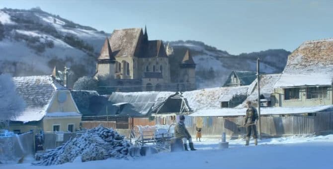 Another commercial filmed in Romania: Aldi chooses Transylvanian village for Christmas ad, but says it's in Scandinavia