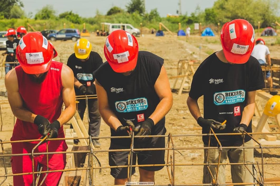 Over 130 bikers build homes for poor families in Romania