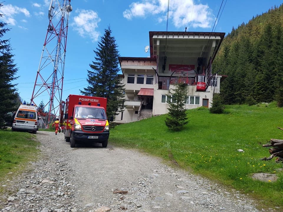 Foreign and Romanian tourists injured in cable car accidents in Fagaras Mountains