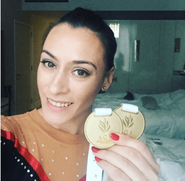 Romanian gymnast Catalina Ponor wins two gold medals at Baku World Cup