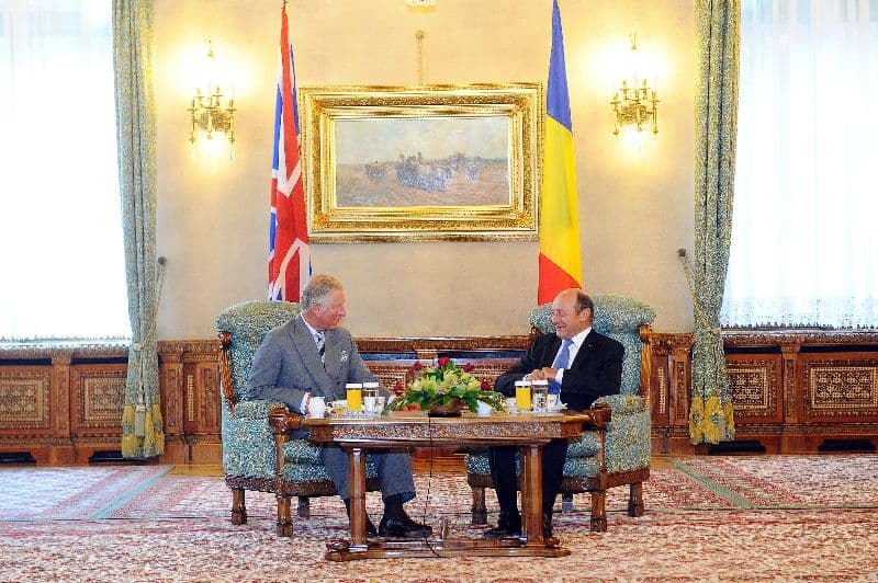 Romanian president to British crown heir: 'I understand you bought another house. Soon you'll have a village'