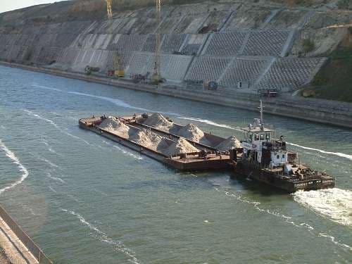 Some 60 ships are blocked on the Danube because of the low water level