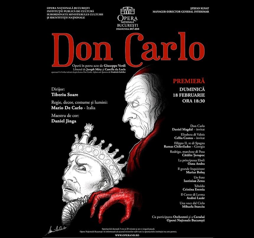 Verdi’s Don Carlos premiers at the Bucharest Opera