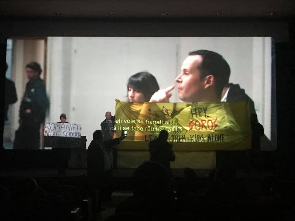 Screening of French drama 120 BPM in Bucharest cinema, stopped by protest