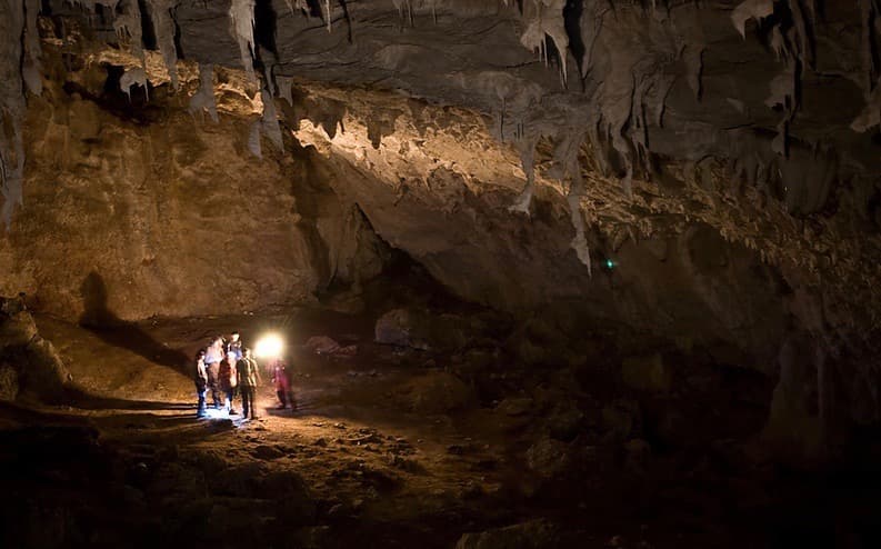 French and Romanian tourists trapped in bat cave saved after seven hours