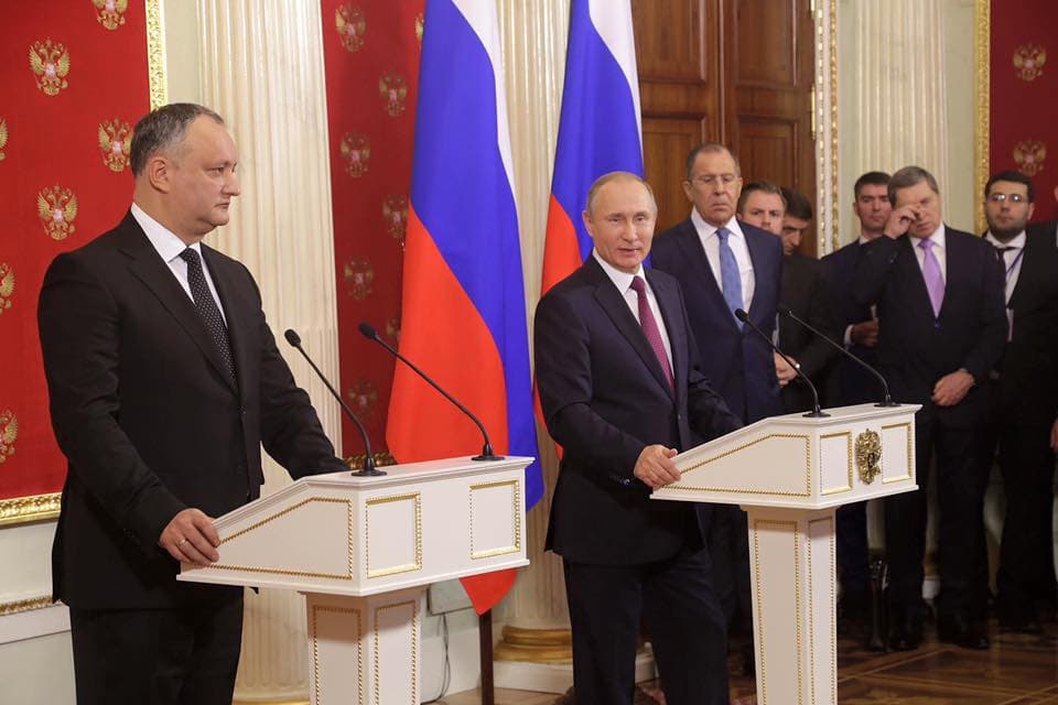 Moldovan President during visit to Moscow: Half of Romania’s territory belongs to Moldova