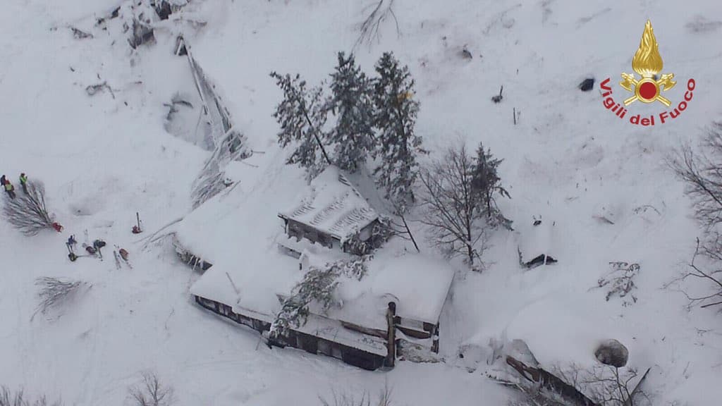 Three Romanians believed to be in the hotel hit by avalanche in Italy