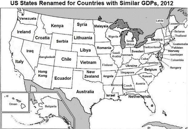Romania's economy, similar in size to America's 30th largest state