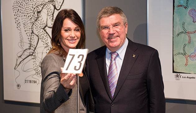 Famous Romanian gymnast Nadia Comaneci donates numbered bib from her 'perfect score' Olympics to Lausanne museum