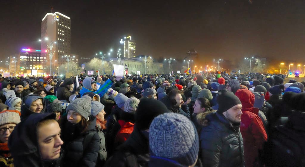 Romanian politician calls protest against criminal law changes a “Nazi manifestation”