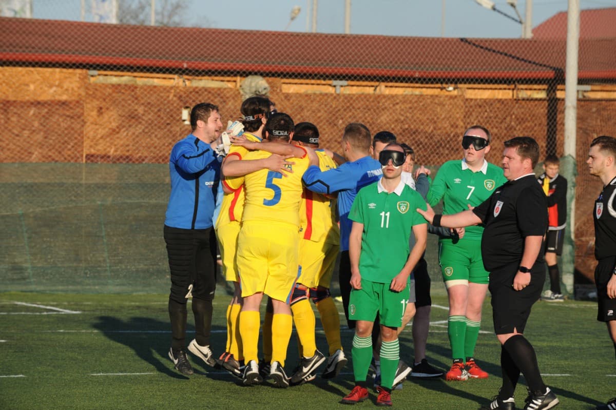 Romania’s national team qualifies for the Blind Football European Championships in Berlin