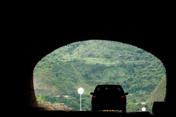 Construction company staff throw barbecue party in first highway tunnel in Romania