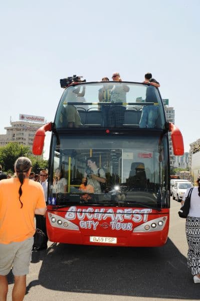 Bucharest City Tour double decker buses, rented from the Constanta municipality