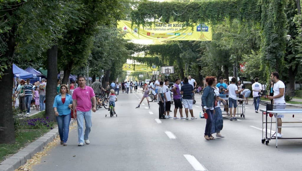 Bucharest's Kiseleff Boulevard becomes sports arena until end August